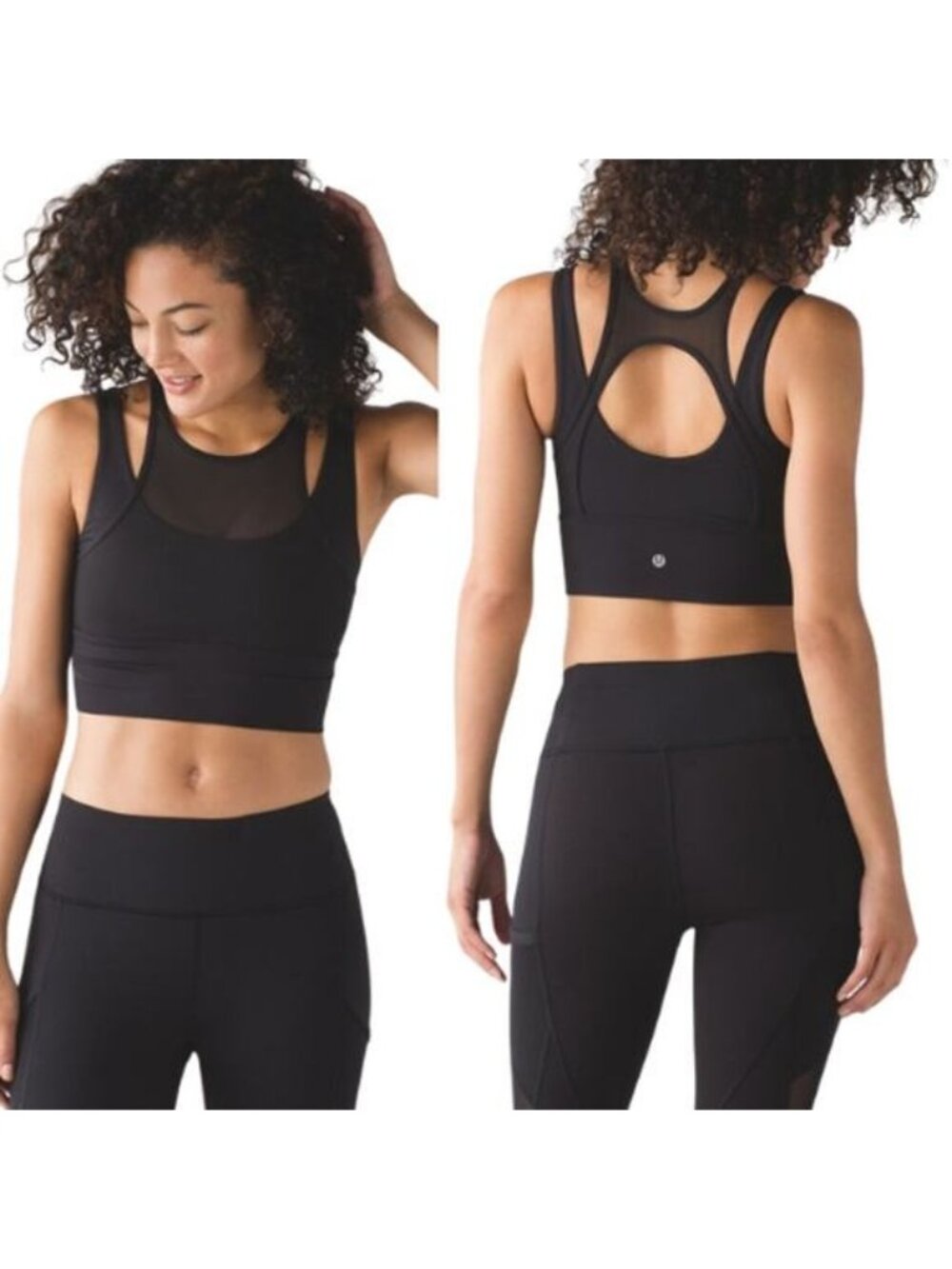 NWT Lululemon Wunder Train Mesh Racerback Pull On Tank Top Black Size: 6